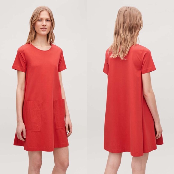 cos a line jersey dress